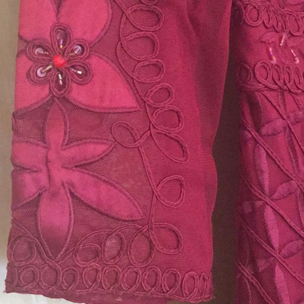 Sue Wong Womens N5378 Embroidered Holiday … - Picture 8 of 11